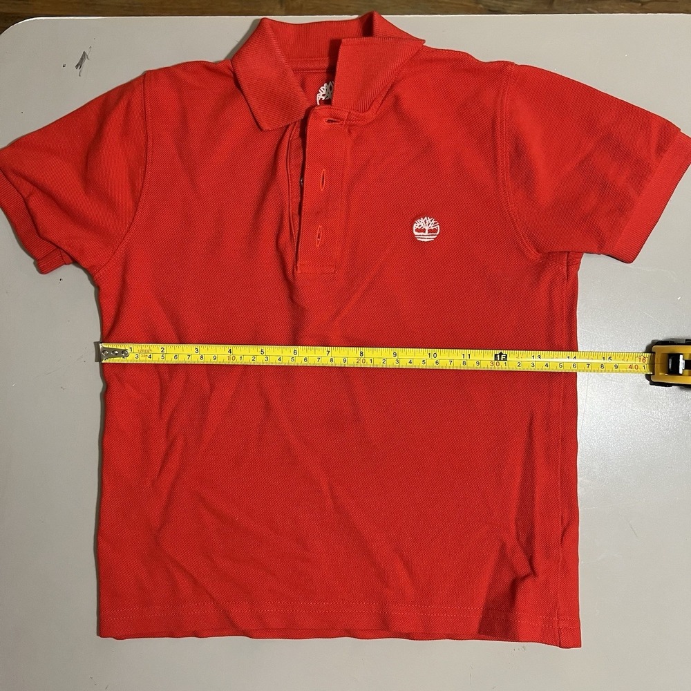 Timberland Boy's Polo Shirt Top 8/126 Bright Red New